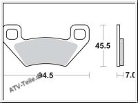 Scheibenbremsbelag MCB773SI/LMP422OR mit ABE