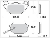 Scheibenbremsbelag MCB712/LMP349ST mit ABE