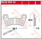 Scheibenbremsbelag MCB855SI mit ABE