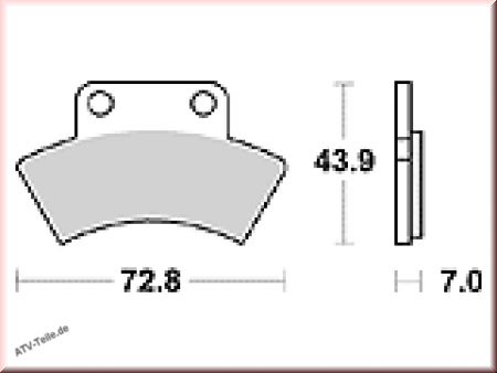 Scheibenbremsbelag MCB668SI/LMP317OR mit ABE