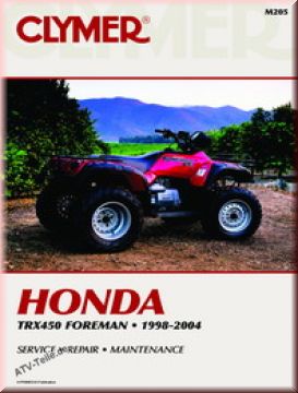 Repair Instructions Honda TRX 450 ES/S, 98-01, TRX 450 FE/FM For