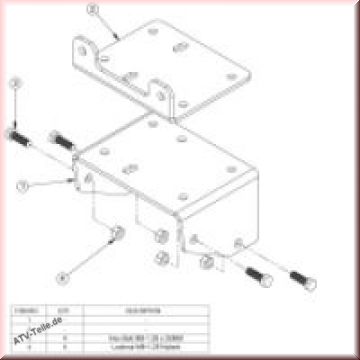 Anbaukit fr Seilwinde, Yamaha, Cycle Couny