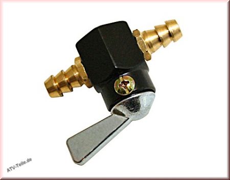 Benzin- Absperrhahn aus Metall